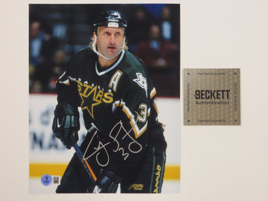 CRAIG LUDWIG DALLAS SATRS SIGNED 8x10 PHOTO BAS COA
