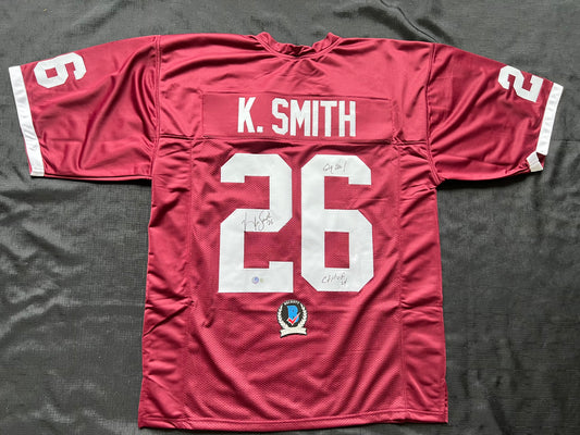 KEVIN SMITH TEXAS A&M AGGIES SIGNED JERSEY w/INSCs Dallas Cowboys 2XL BAS COA