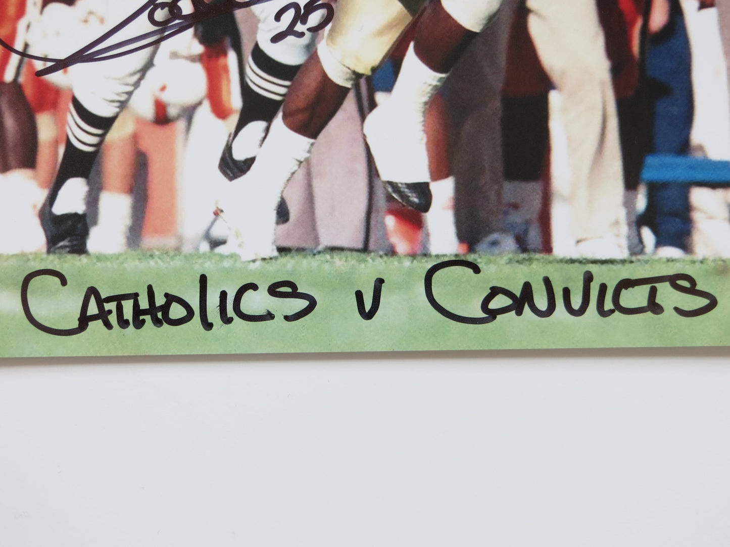 RAGHIB ROCKET ISMAIL SIGNED Notre Dame vs Miami 8x10 PHOTO wCathsvsConvicts BAS