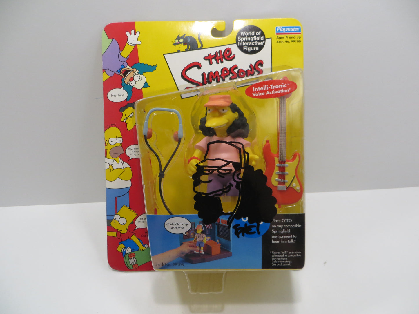 TONE RODRIGUEZ SIGNED SKETCHED Otto SIMPSONS FIGURINE