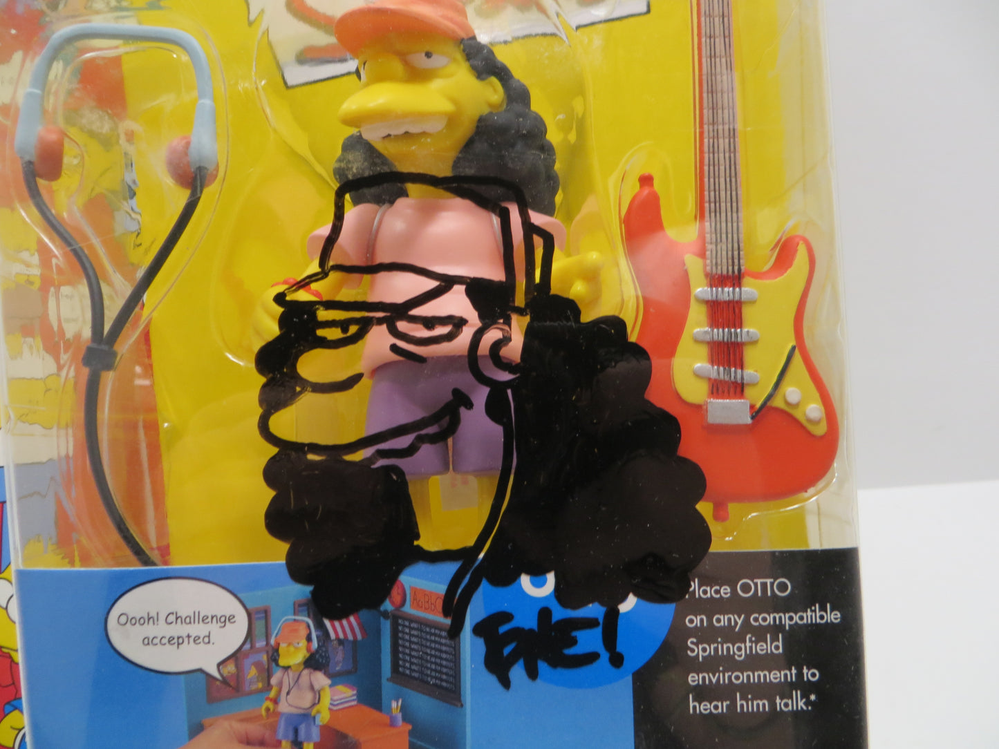 TONE RODRIGUEZ SIGNED SKETCHED Otto SIMPSONS FIGURINE