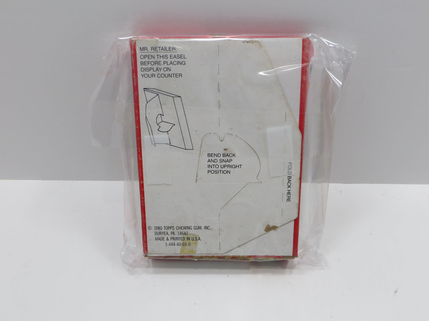 1980 TOPPS FOOTBALL GIANT PHOTOS EMPTY WAX BOX