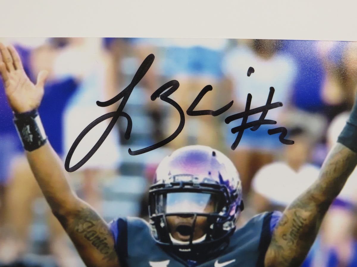 TREVONE BOYKIN TCU HORNED FROGS SIGNED 8x10 Touchdown Baby PHOTO BAS