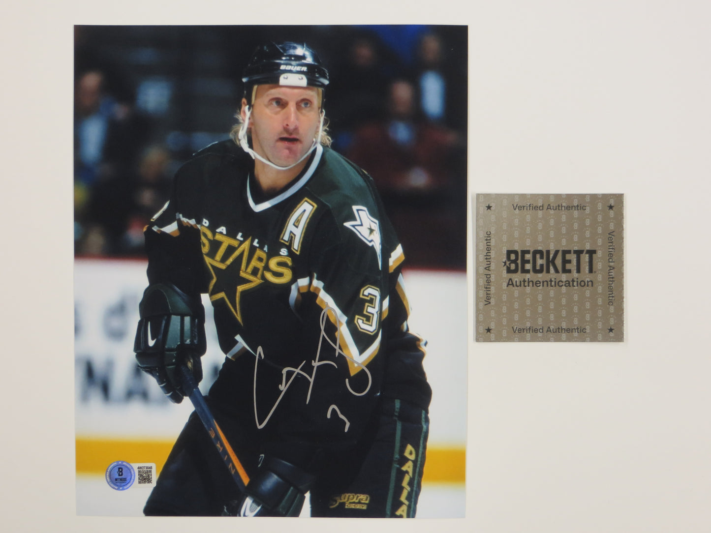 CRAIG LUDWIG DALLAS SATRS SIGNED 8x10 PHOTO BAS COA