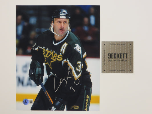 CRAIG LUDWIG DALLAS SATRS SIGNED 8x10 PHOTO BAS COA