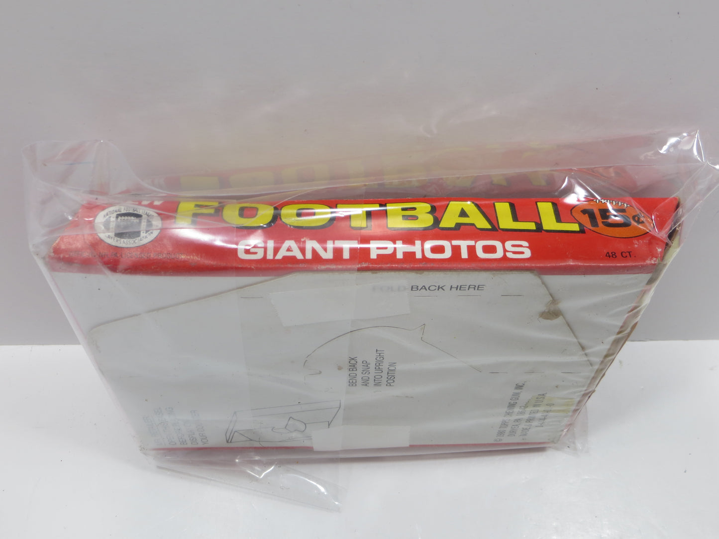 1980 TOPPS FOOTBALL GIANT PHOTOS EMPTY WAX BOX