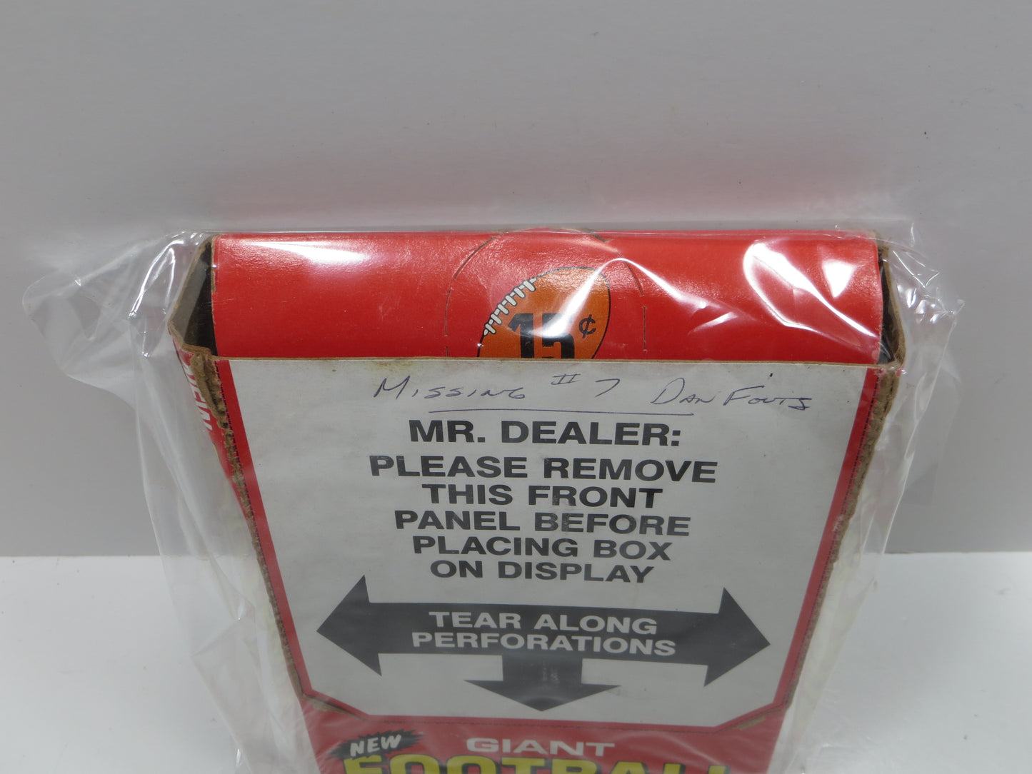 1980 TOPPS FOOTBALL GIANT PHOTOS EMPTY WAX BOX