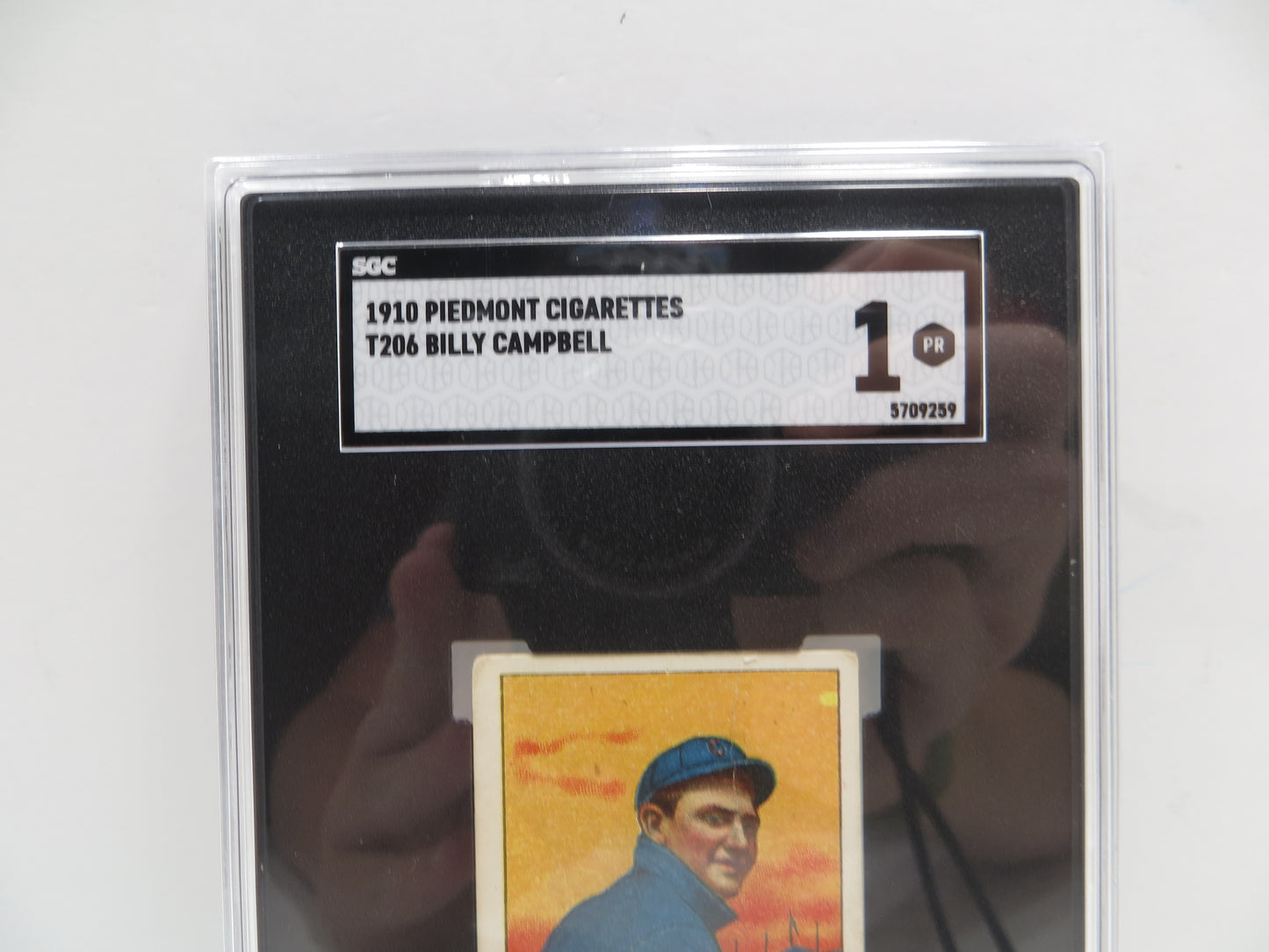 1910 Piedmont Cigarettes T206 Billy Campbell SGC 1