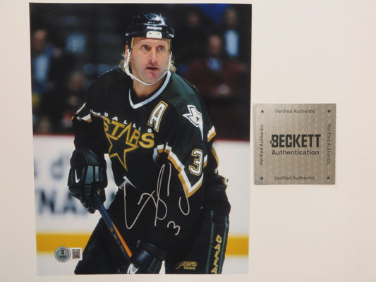 CRAIG LUDWIG DALLAS SATRS SIGNED 8x10 PHOTO BAS COA