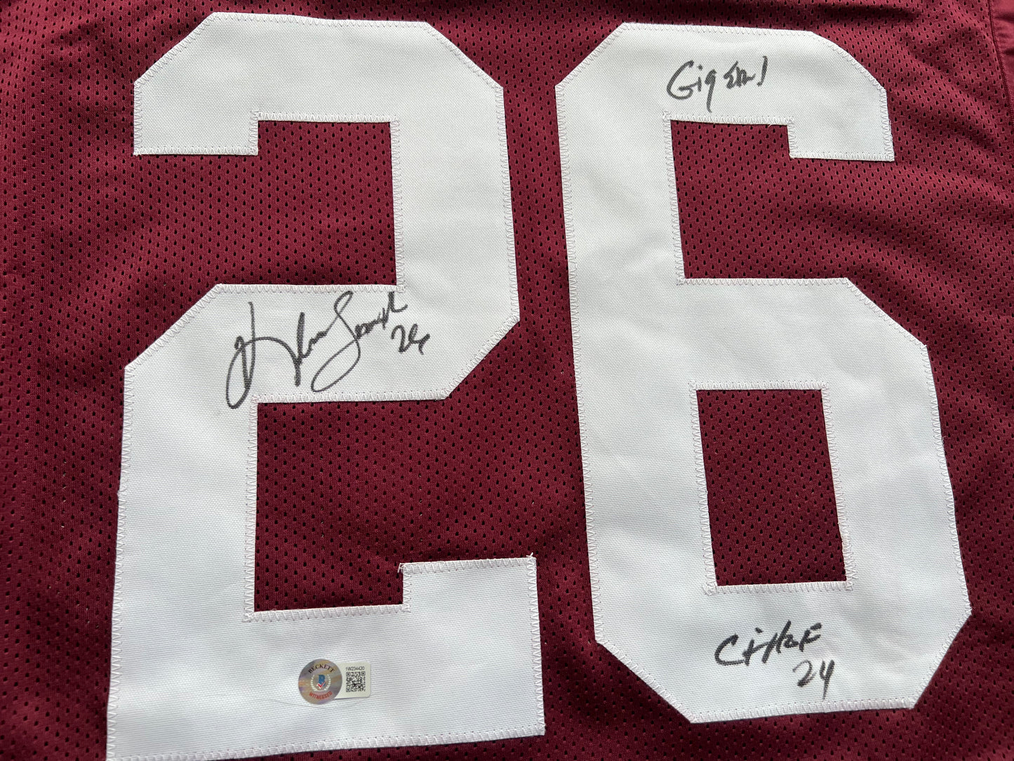 KEVIN SMITH TEXAS A&M AGGIES SIGNED JERSEY w/INSCs Dallas Cowboys 2XL BAS COA