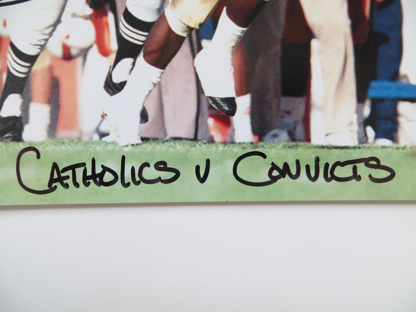 RAGHIB ROCKET ISMAIL SIGNED Notre Dame vs Miami 8x10 PHOTO wCathsvsConvicts BAS