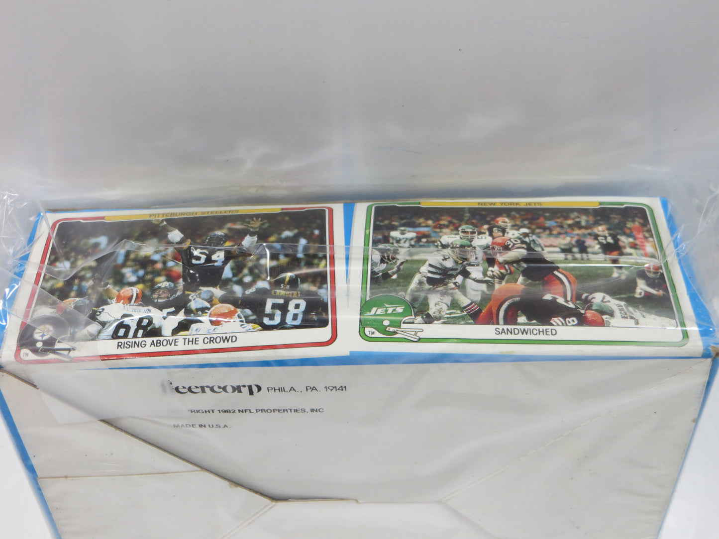 1982 FLEER TEAMS IN ACTION FOOTBALL EMPTY WAX BOX Lot of 2 BOXES