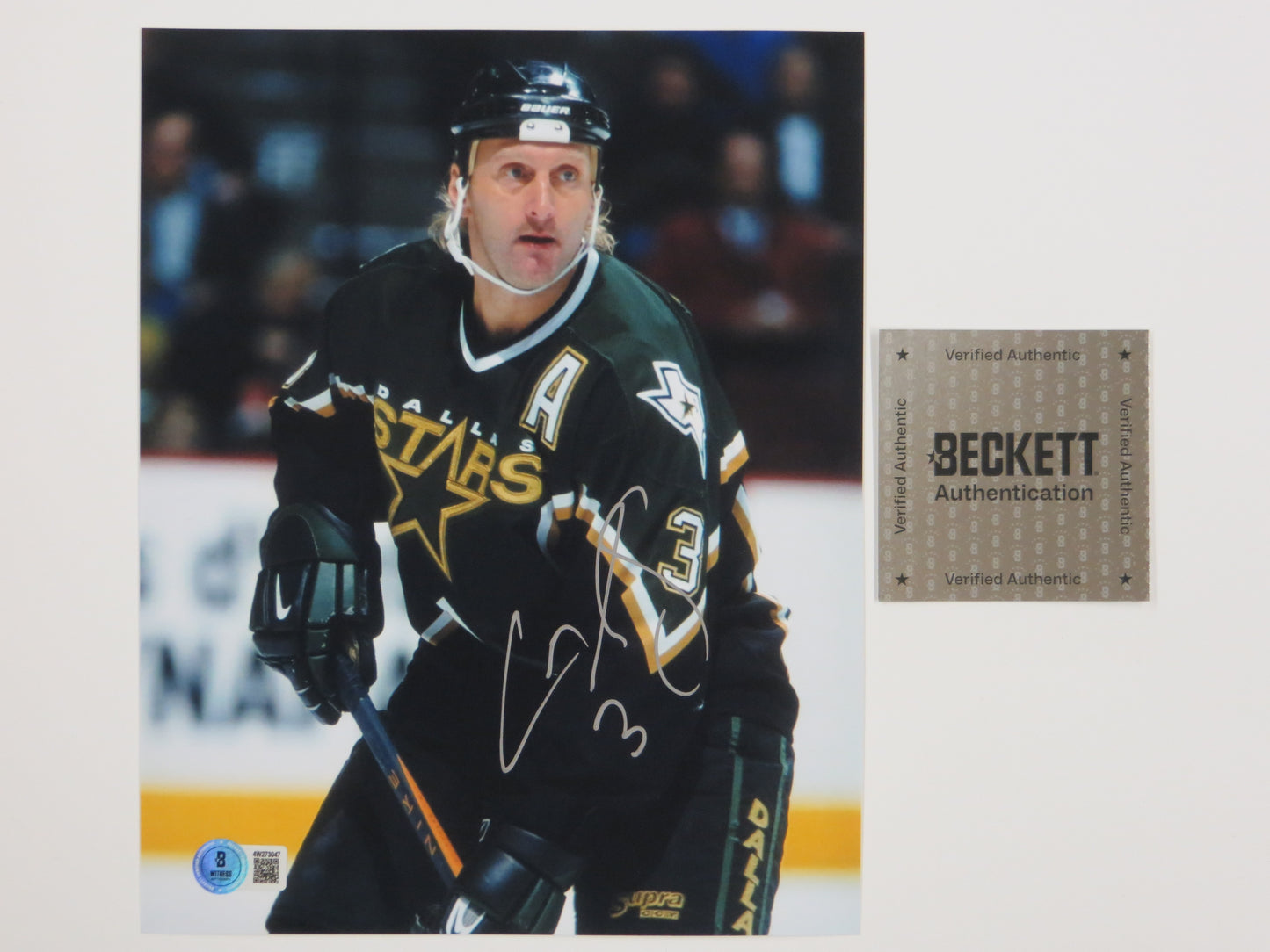 CRAIG LUDWIG DALLAS SATRS SIGNED 8x10 PHOTO BAS COA