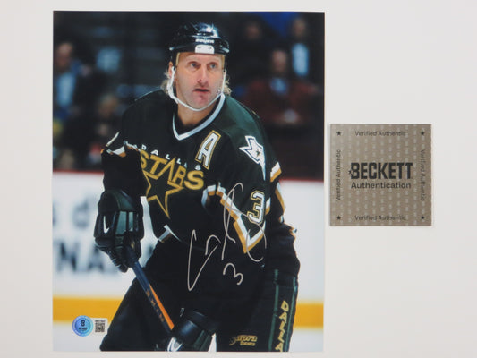 CRAIG LUDWIG DALLAS SATRS SIGNED 8x10 PHOTO BAS COA