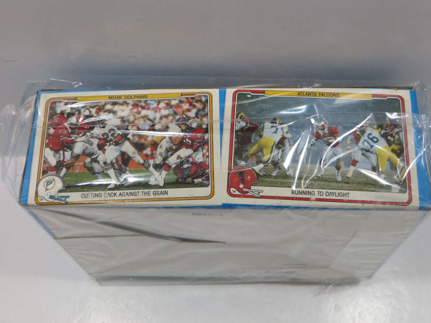 1982 FLEER TEAMS IN ACTION FOOTBALL EMPTY WAX BOX Lot of 2 BOXES