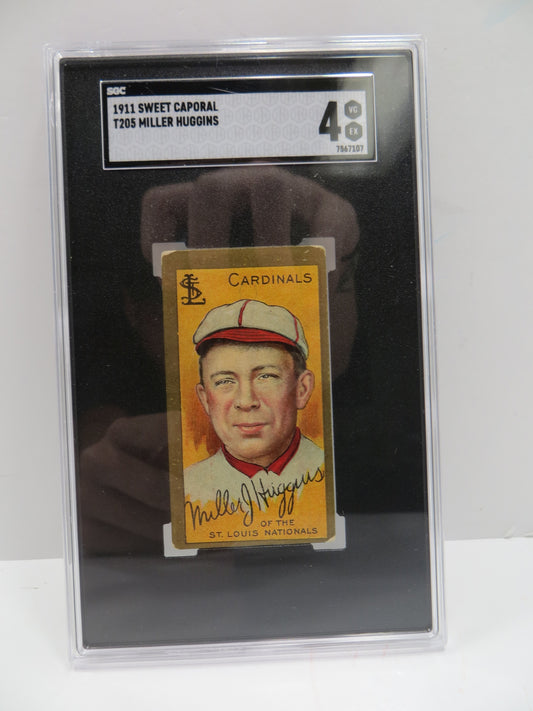 1911 Sweet Caporal T205 Miller Huggins SGC 4