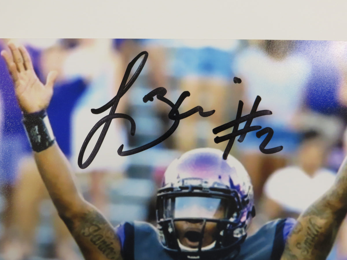 TREVONE BOYKIN TCU HORNED FROGS SIGNED 8x10 Touchdown Baby PHOTO BAS