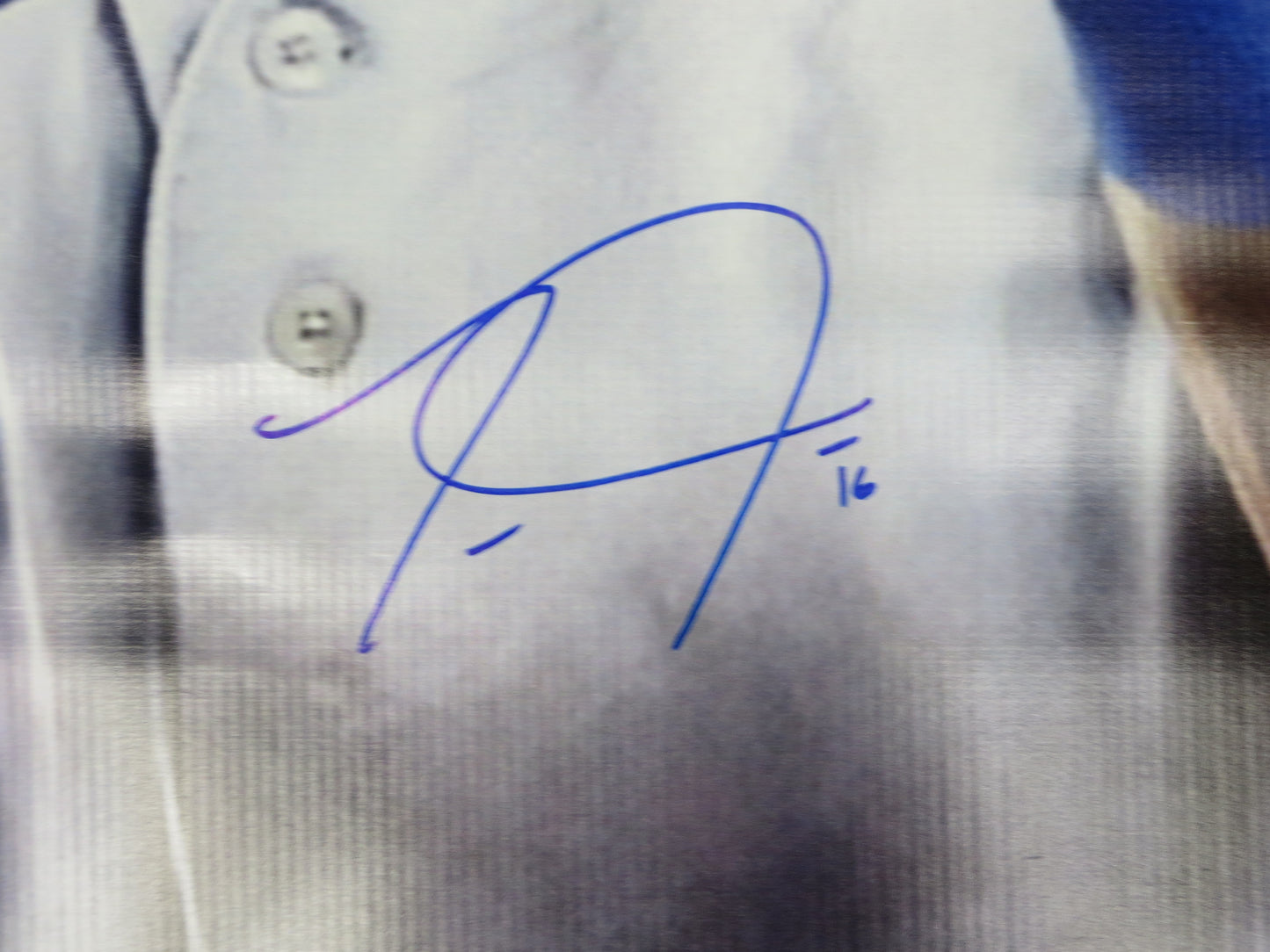 TRAVIS JANOWSKI SIGNED TEXAS RANGERS Dallas Card Show 36x60 VINYL BANNER BAS