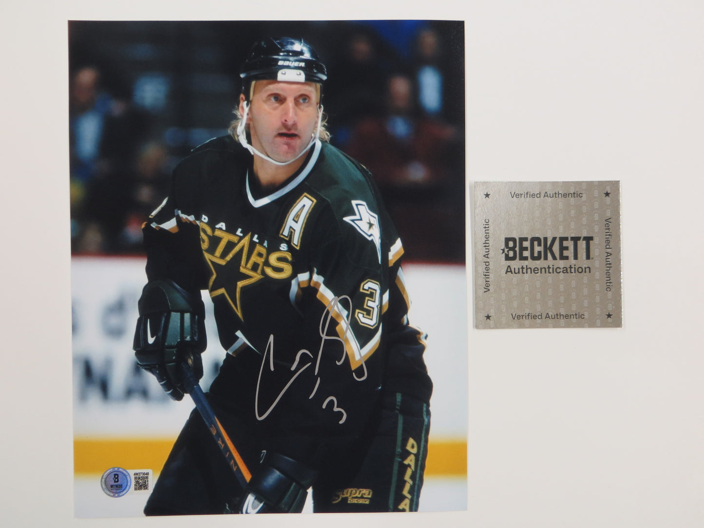 CRAIG LUDWIG DALLAS SATRS SIGNED 8x10 PHOTO BAS COA