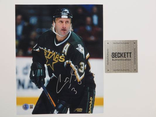CRAIG LUDWIG DALLAS SATRS SIGNED 8x10 PHOTO BAS COA