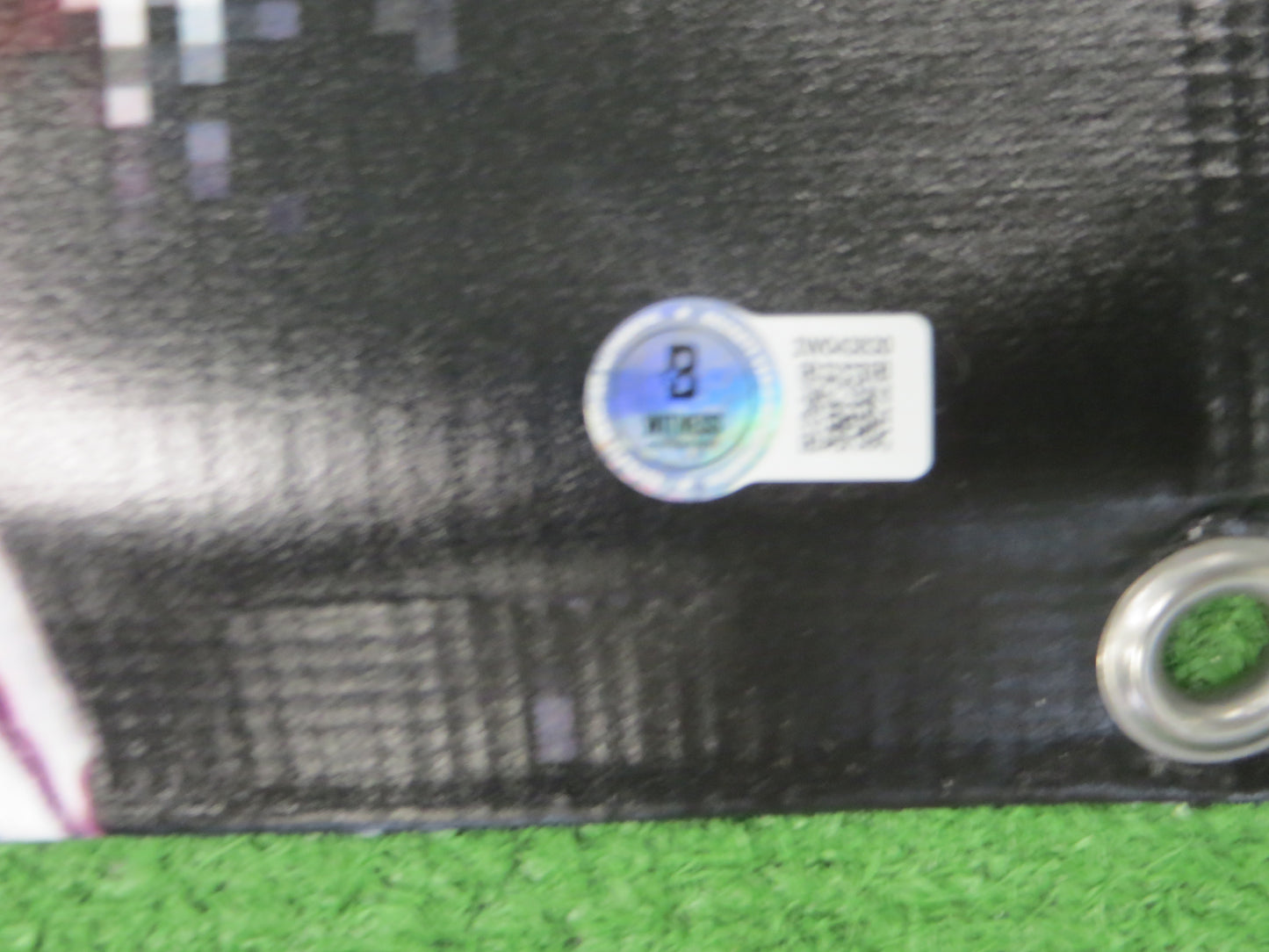 TRAVIS JANOWSKI SIGNED TEXAS RANGERS Dallas Card Show 36x60 VINYL BANNER BAS