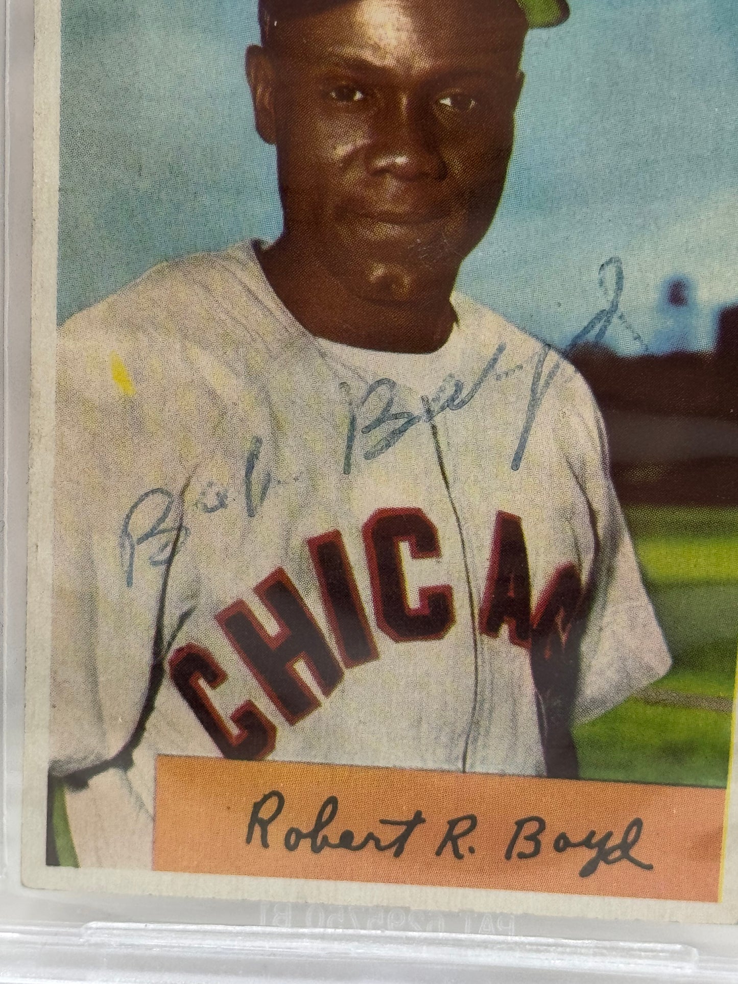 1954 Bowman Bob Boyd #118 Auto Beckett Authentic Deceased in 2004