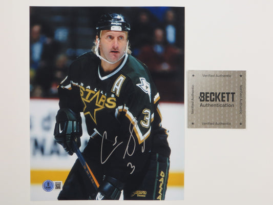 CRAIG LUDWIG DALLAS SATRS SIGNED 8x10 PHOTO BAS COA