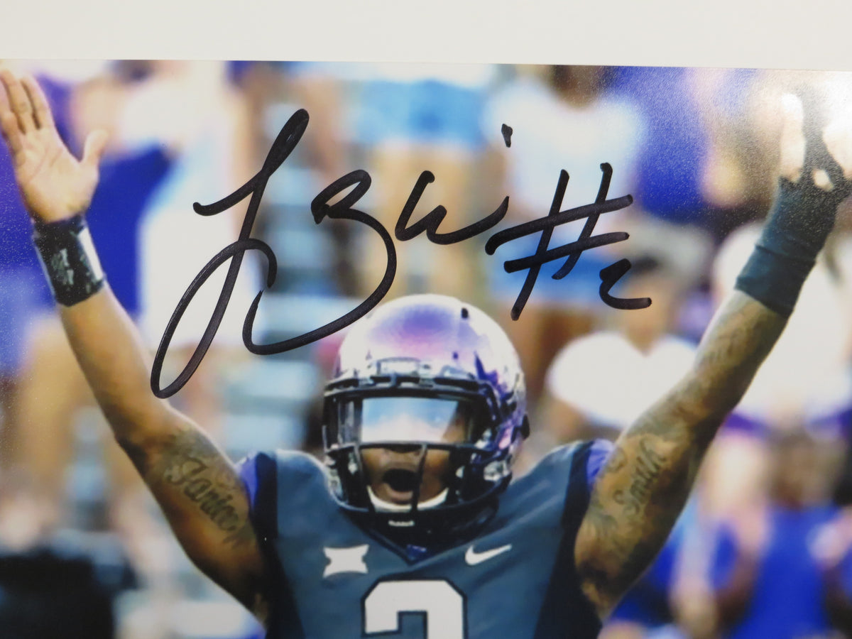 TREVONE BOYKIN TCU HORNED FROGS SIGNED 8x10 Touchdown Baby PHOTO BAS