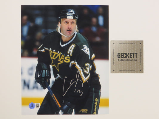 CRAIG LUDWIG DALLAS SATRS SIGNED 8x10 PHOTO BAS COA