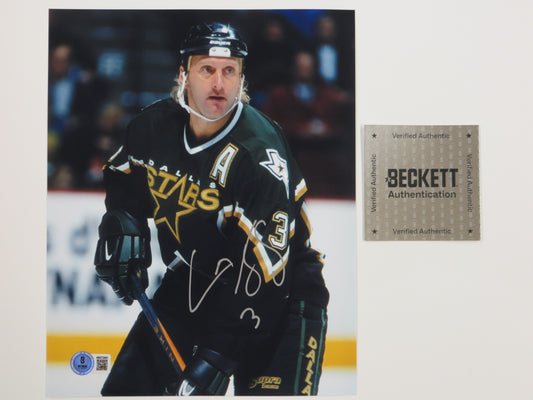 DALLAS STARS CRAIG LUDWIG SIGNED 8x10 BAS AUTHENTIC