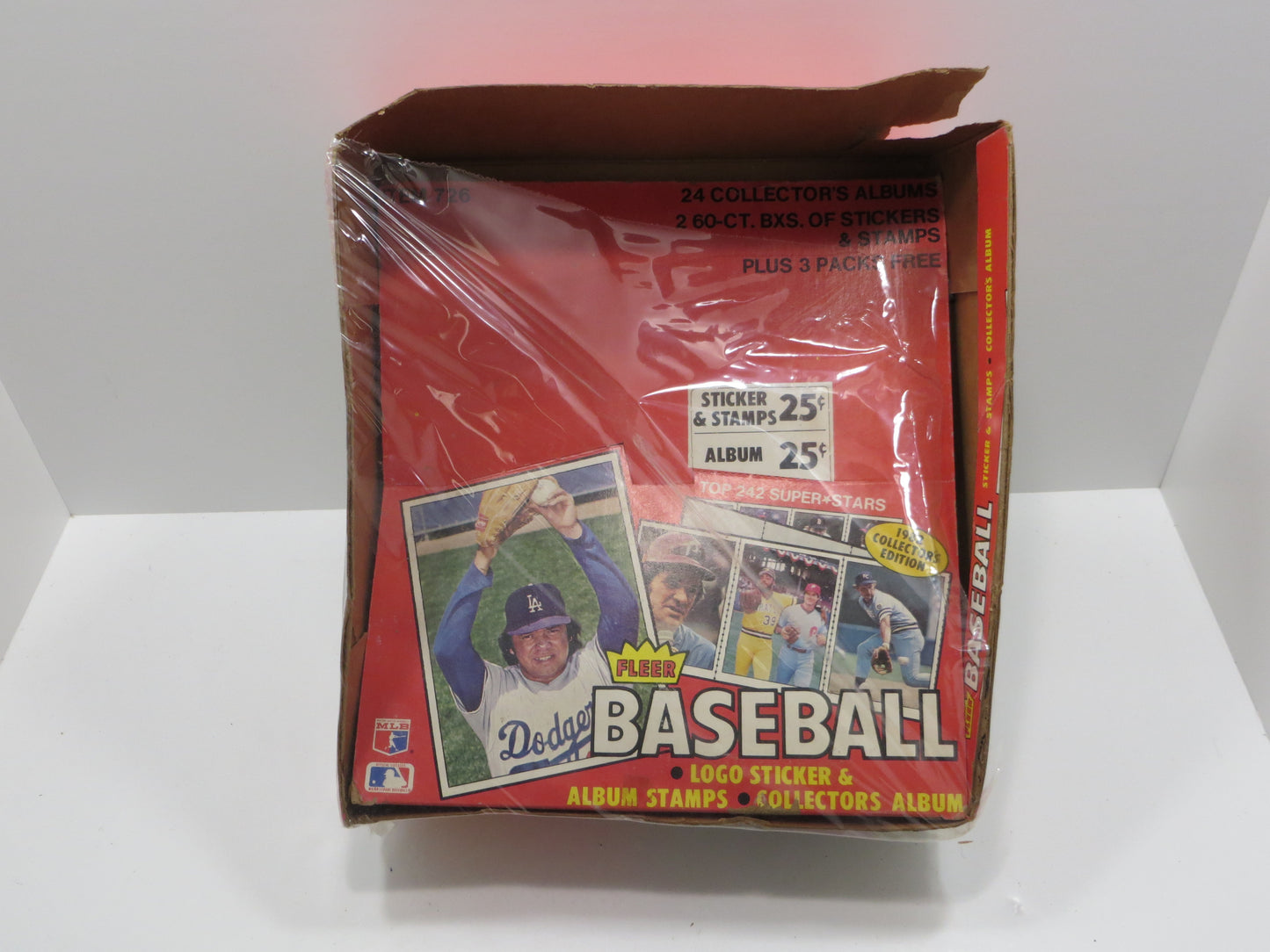 1982 FLEER STICKERS BASEBALL EMPTY WAX BOX Lot of 2 BOXES