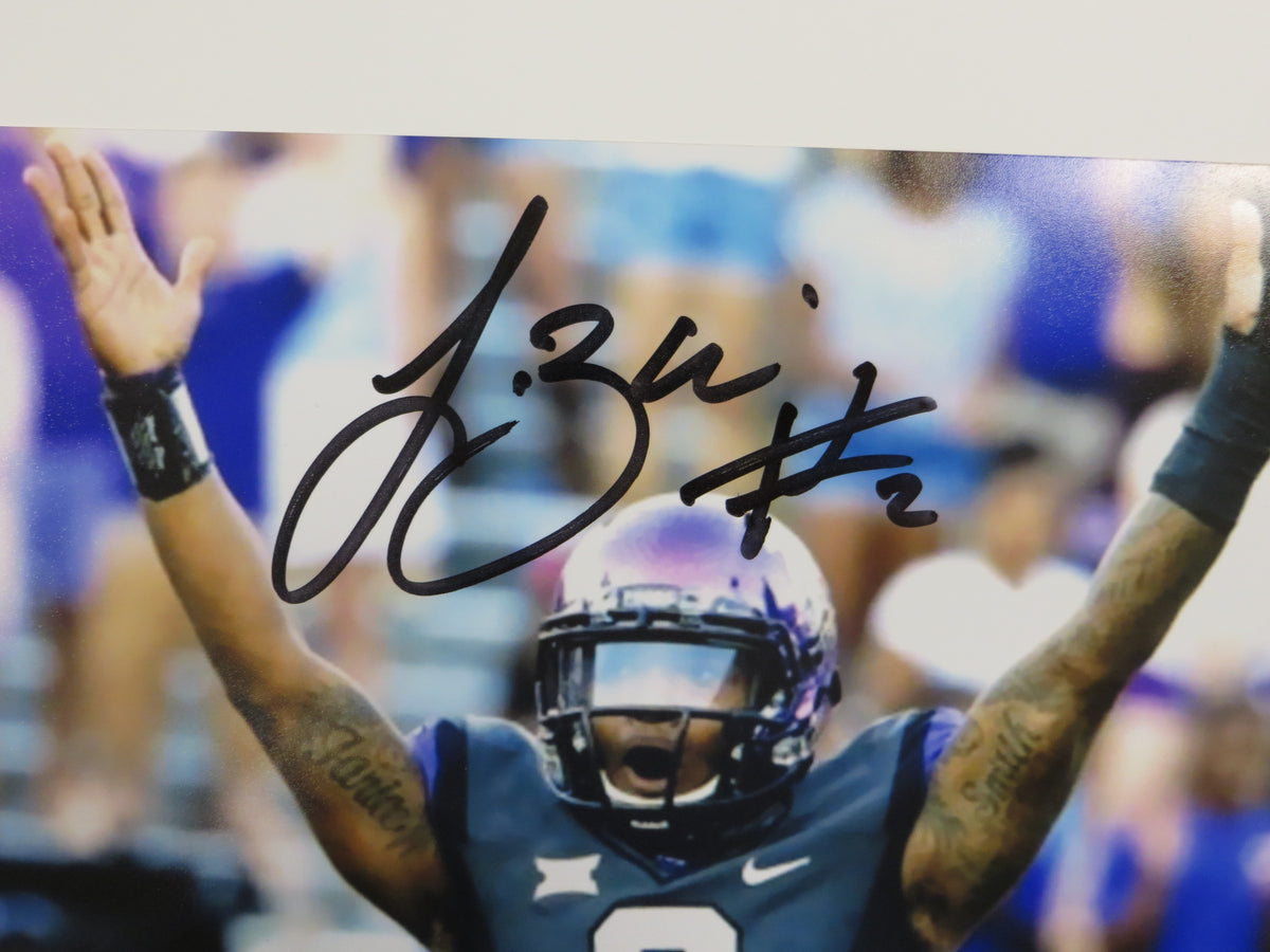 TREVONE BOYKIN TCU HORNED FROGS SIGNED 8x10 Touchdown Baby PHOTO BAS