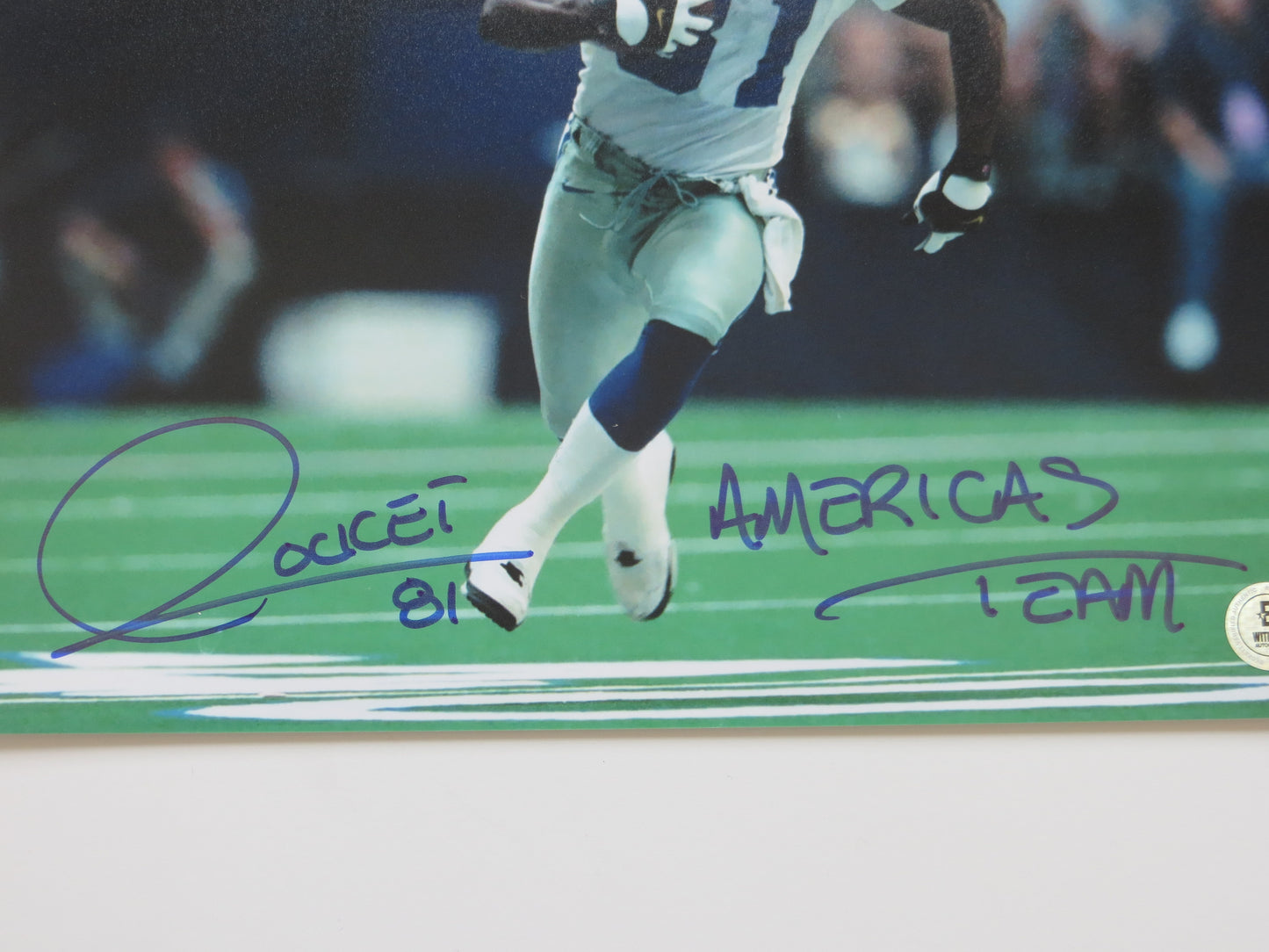 RAGHIB ROCKET ISMAIL DALLAS COWBOYS SIGNED 8x10 wAmericas Team BAS