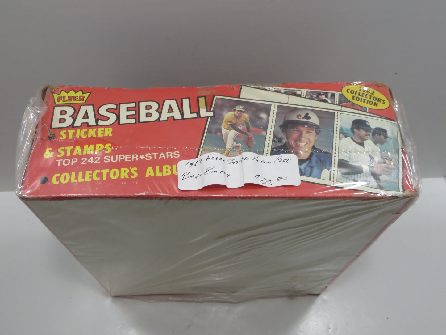 1982 FLEER STICKERS BASEBALL EMPTY WAX BOX Lot of 2 BOXES