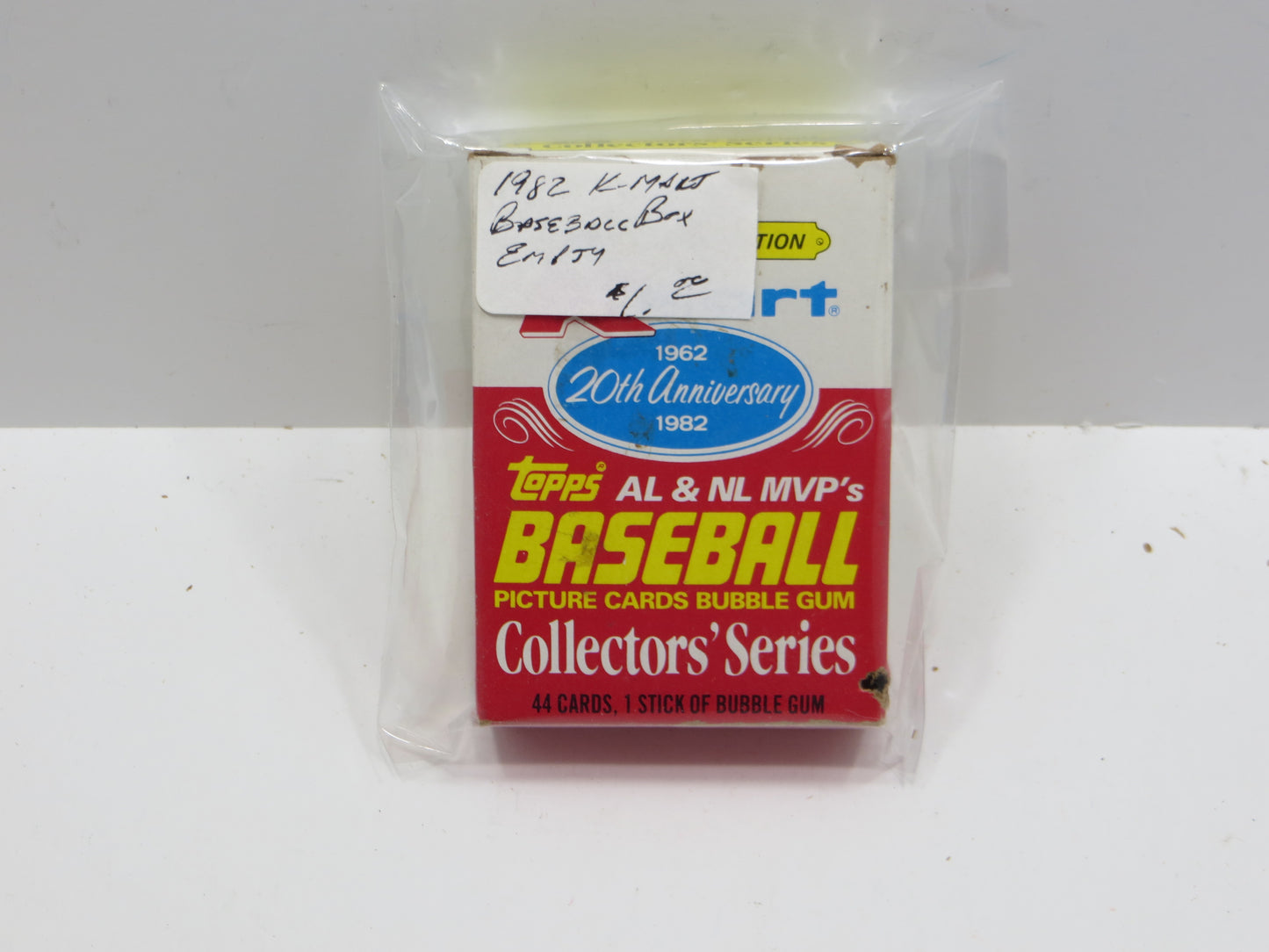 1982 TOPPS BASEBALL AL & NL MVPs EMPTY BOX