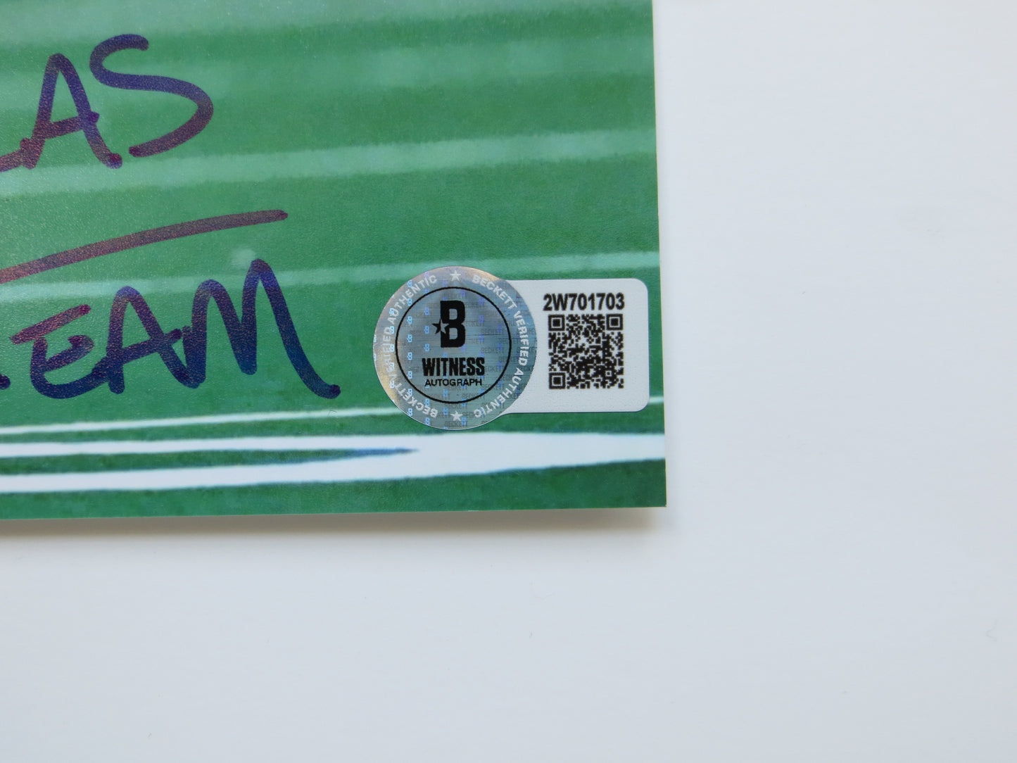 RAGHIB ROCKET ISMAIL DALLAS COWBOYS SIGNED 8x10 wAmericas Team BAS