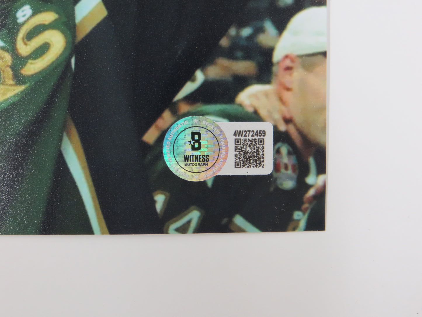 DERIAN HATCHER DALLAS STARS 8x10 PHOTO w/CUP BAS COA