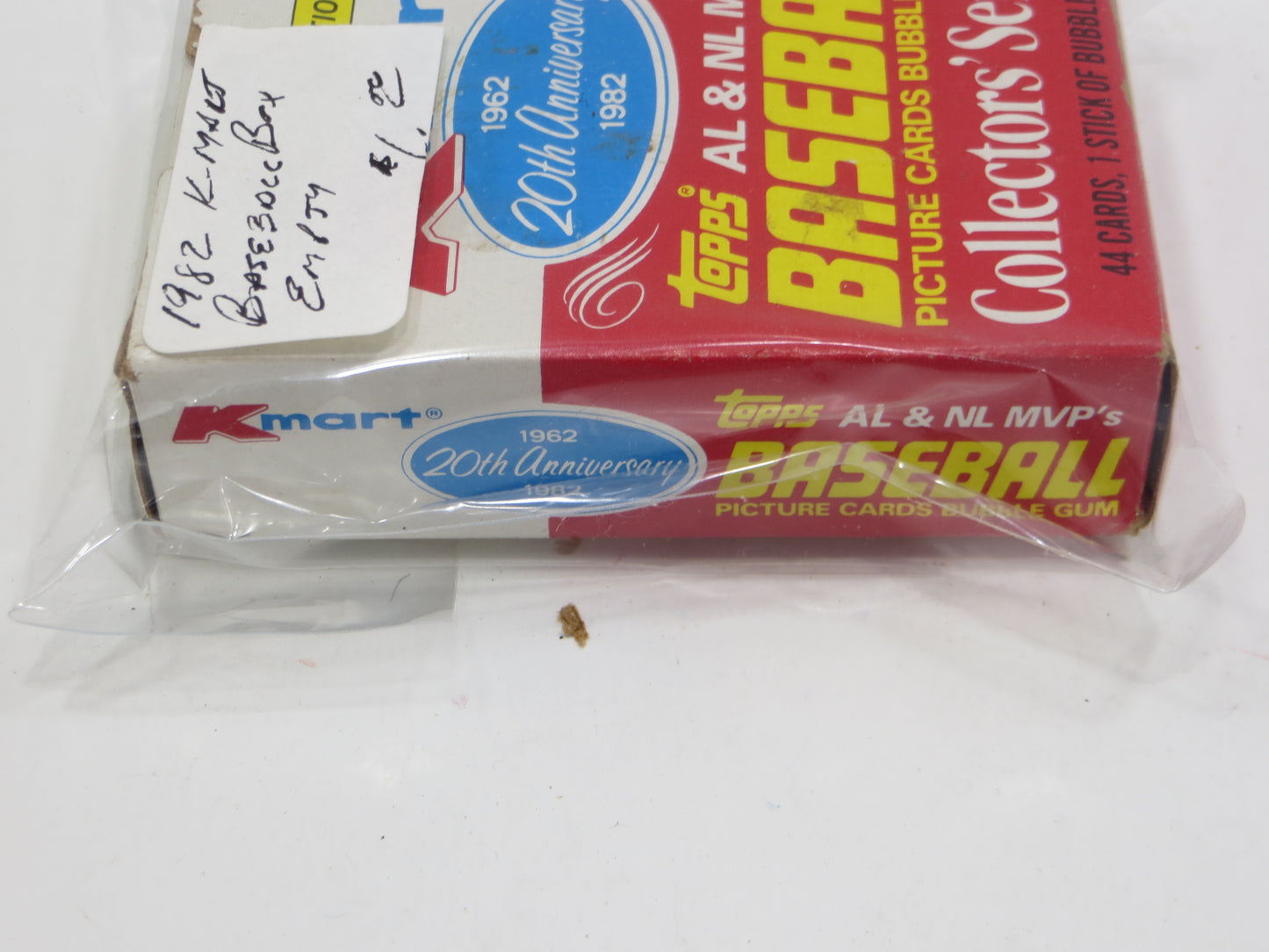 1982 TOPPS BASEBALL AL & NL MVPs EMPTY BOX