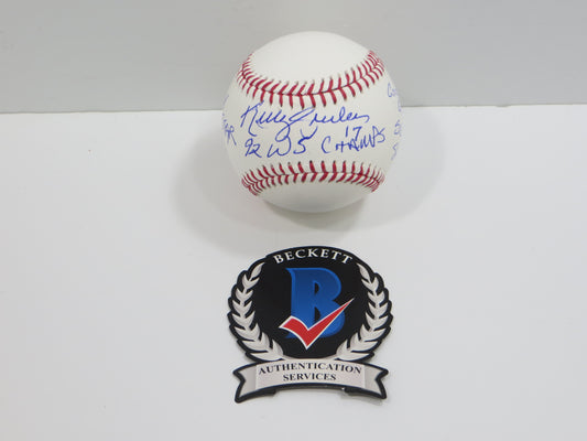 KELLY GRUBER SIGNED RAWLINGS OFFICIAL MAJOR LEAGUE BASEBALL TORONTO BLUE JAYS BAS