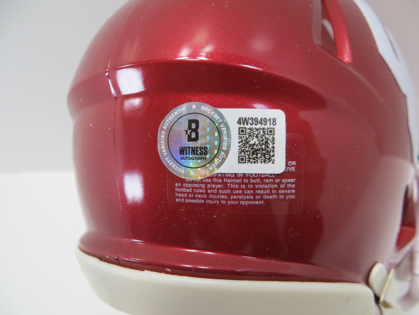 BARRY SWITZER OKLAHOMA OU SOONERS SIGNED MINI HELMET Cowboys BAS