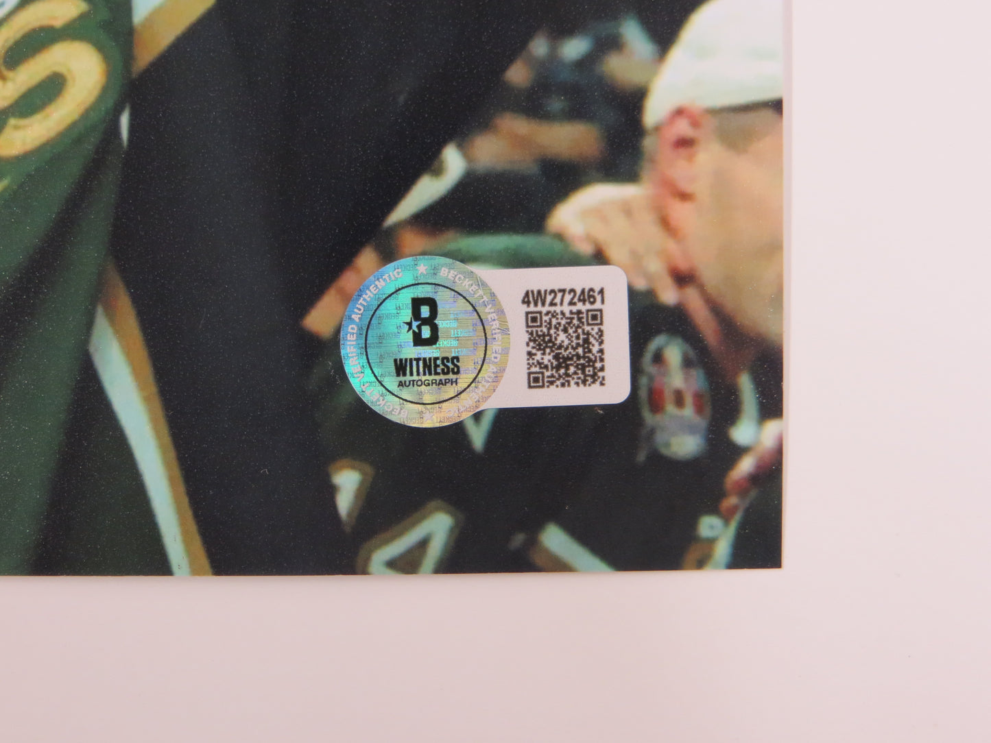 DERIAN HATCHER DALLAS STARS 8x10 PHOTO w/CUP BAS COA