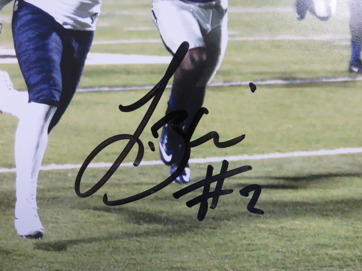 TREVONE BOYKIN TCU HORNED FROGS SIGNED 8x10 TD PHOTO BAS