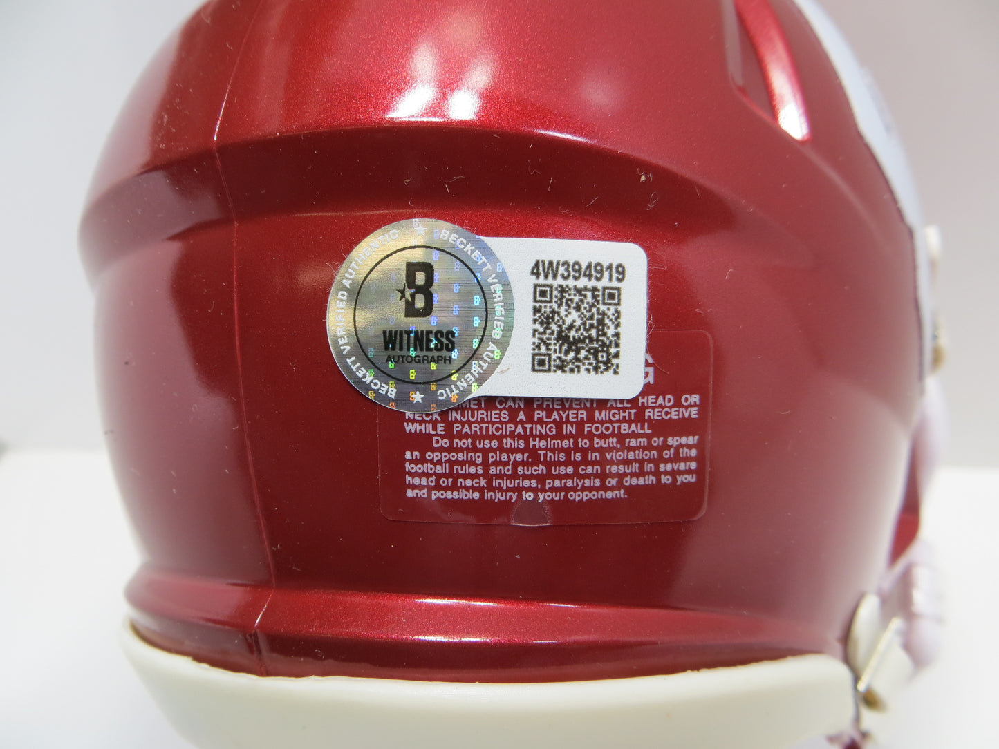 BARRY SWITZER OKLAHOMA OU SOONERS SIGNED MINI HELMET Cowboys BAS
