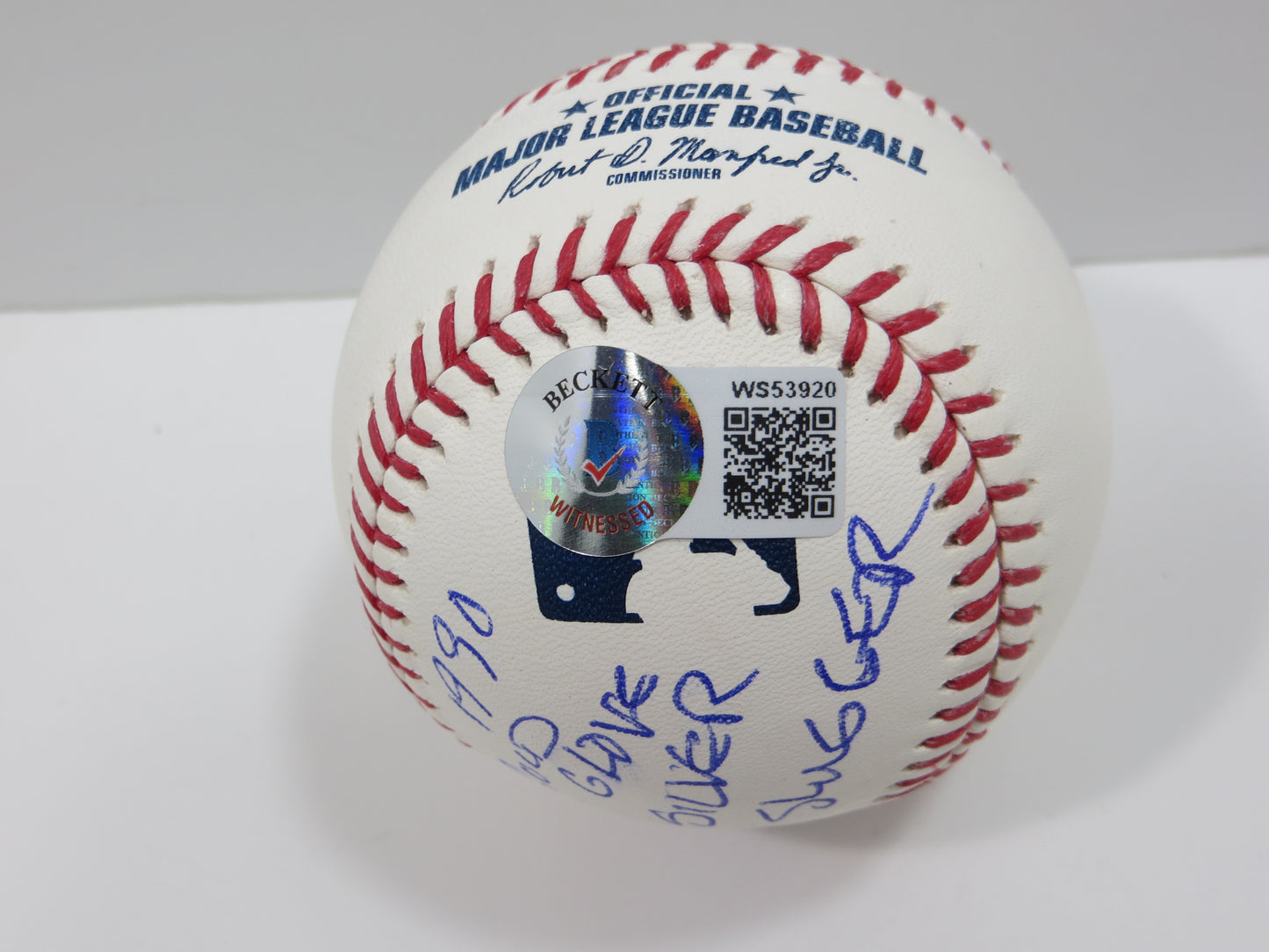 KELLY GRUBER SIGNED RAWLINGS OFFICIAL MAJOR LEAGUE BASEBALL TORONTO BLUE JAYS BAS