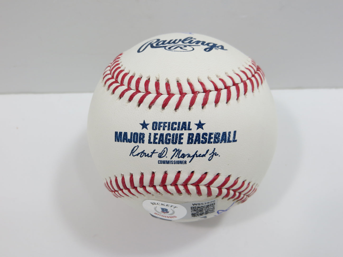 KELLY GRUBER SIGNED RAWLINGS OFFICIAL MAJOR LEAGUE BASEBALL TORONTO BLUE JAYS BAS