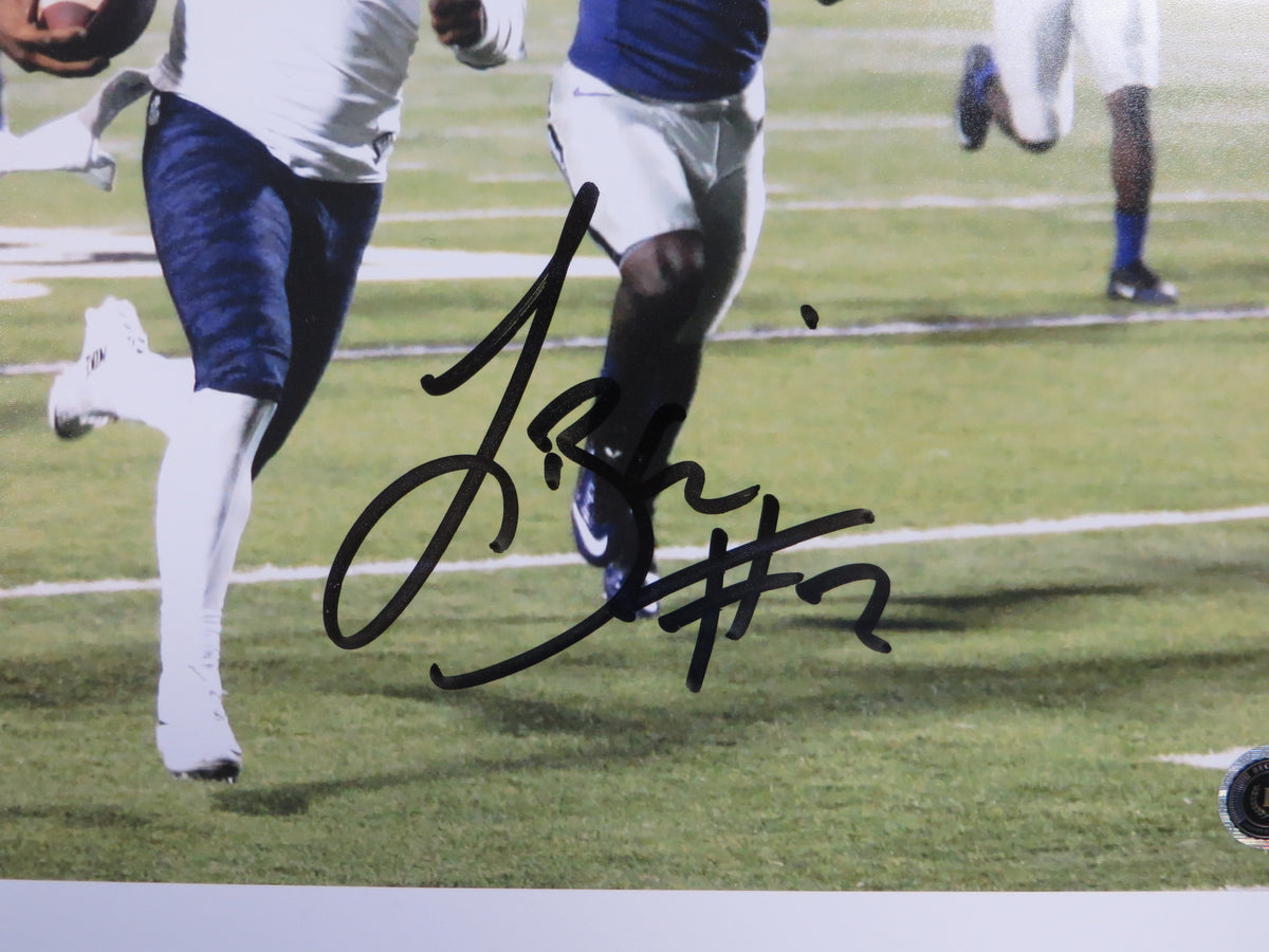 TREVONE BOYKIN TCU HORNED FROGS SIGNED 8x10 TD PHOTO BAS