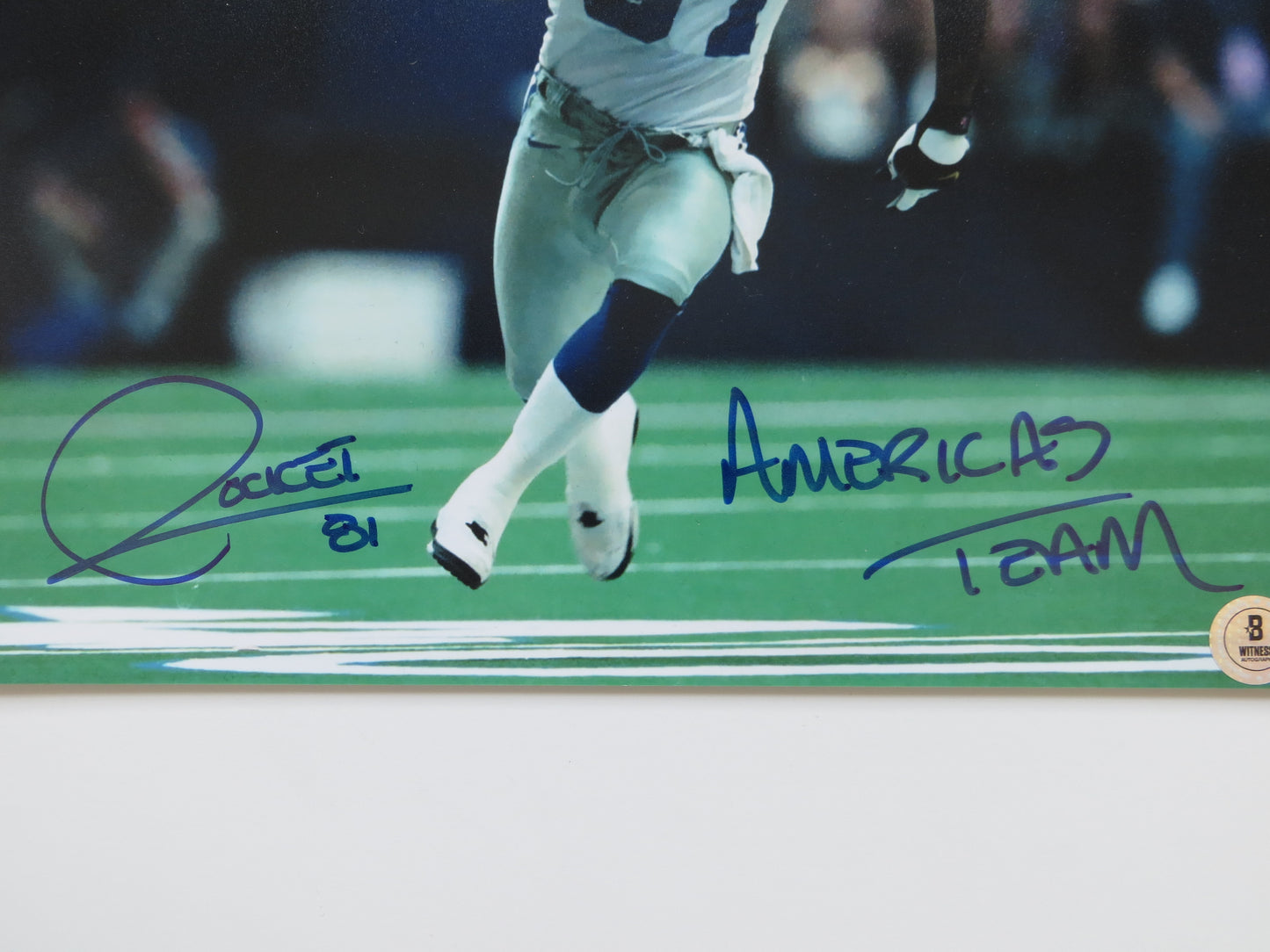RAGHIB ROCKET ISMAIL DALLAS COWBOYS SIGNED 8x10 wAmericas Team BAS