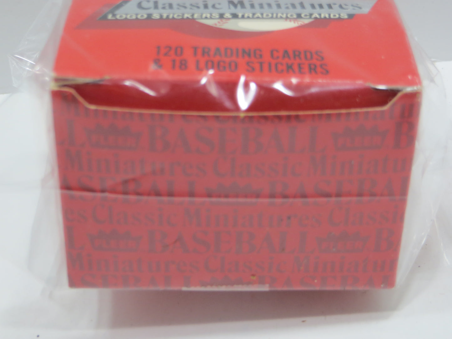 1982 FLEER CLASSIC BASEBALL MINATURES EMPTY BOX Lot of 2 BOXES