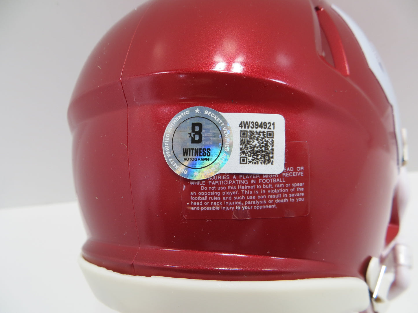 BARRY SWITZER OKLAHOMA OU SOONERS SIGNED MINI HELMET Cowboys BAS