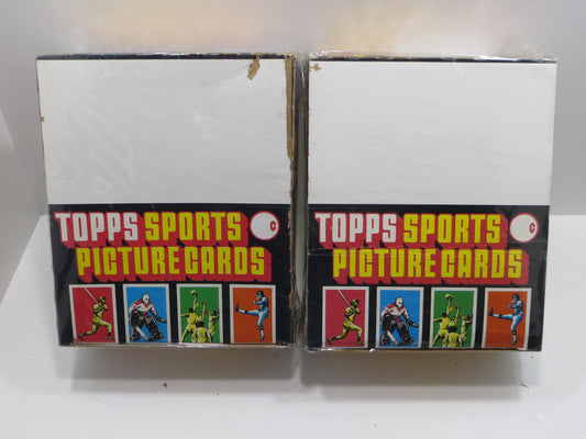 1984 TOPPS BASEBALL RACK PACK EMPTY BOX Lot of 2 BOXES